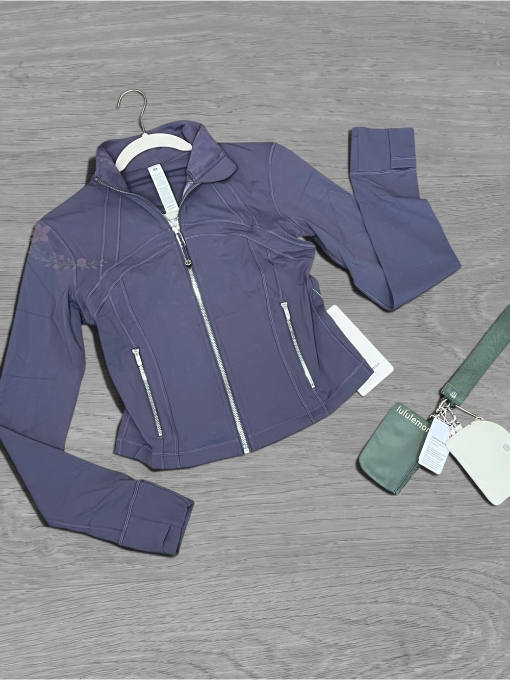 Lululemon Nulu Cropped Define Jacket Grape Mist Size 8